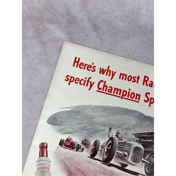 Vintage 1946 Champion Spark Plugs Vintage Print Ad Advertisement - Picture 5 of 5